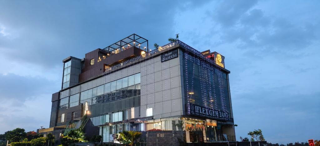 Hotel Saarthi & Fly Saarthi Rooftop Building